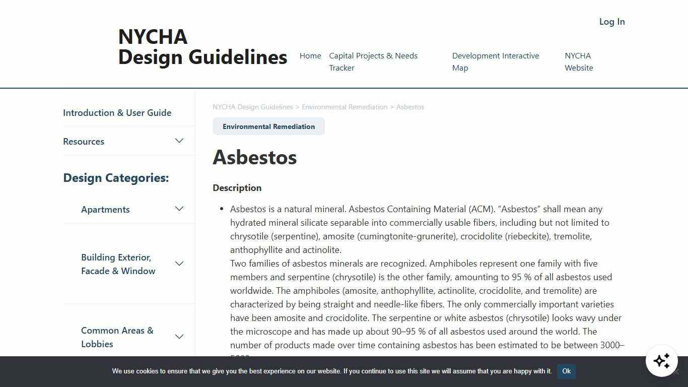 Asbestos - NYCHA Design Guidelines