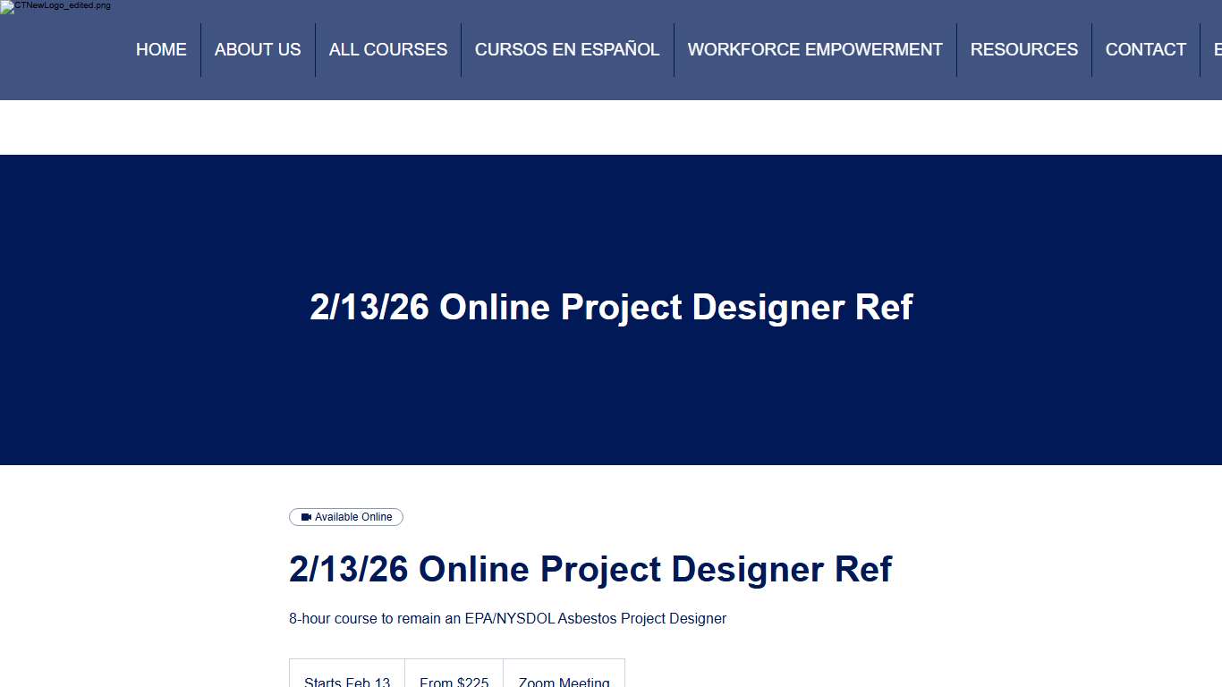 2/13/26 Online Project Designer Ref | CTI NY